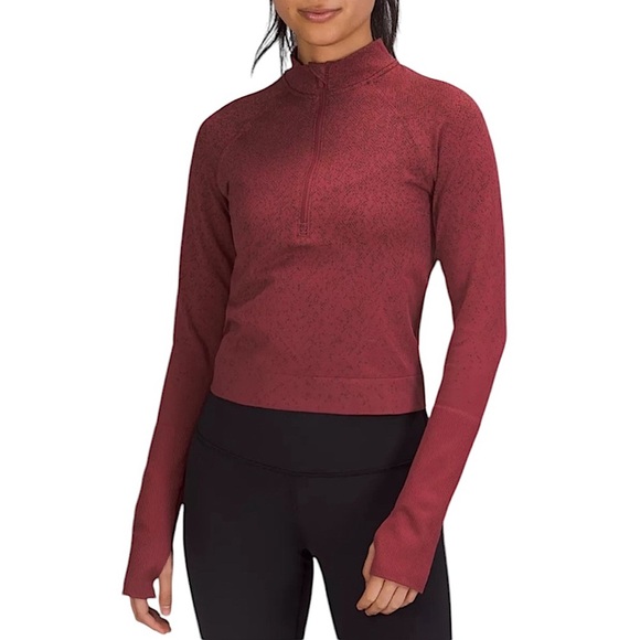 lululemon athletica Sweaters - Lululemon Rest Less Cropped 1/2 Zip
